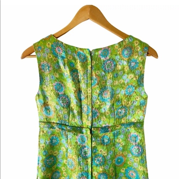 Vintage 1960s maxi dress flower power mod Floral - Picture 4 of 11